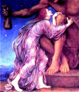 THE WORSHIP OF MAMMON by Evelyn De Morgan