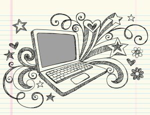 laptop drawing