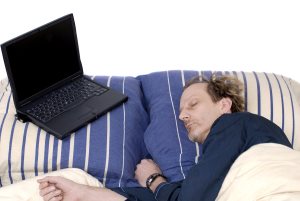 Workaholic, Sleeping With Laptop