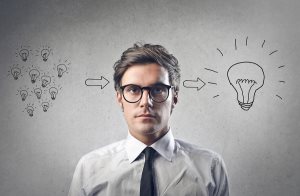 young businessman has an idea young businessman has an idea