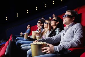  people watch movies in cinema