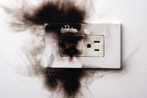 Electrical failure in power outlet