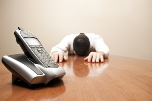 Man Admits Defeat Waiting For A Call
