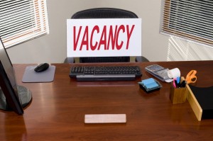 Desk And Vacancy Sign