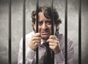 Desparate businessman behind bars
