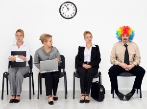 There's One In Every Crowd - Clown Among Job Candidates