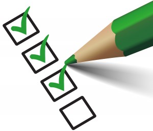 Vector Check Mark Symbol On Checklist