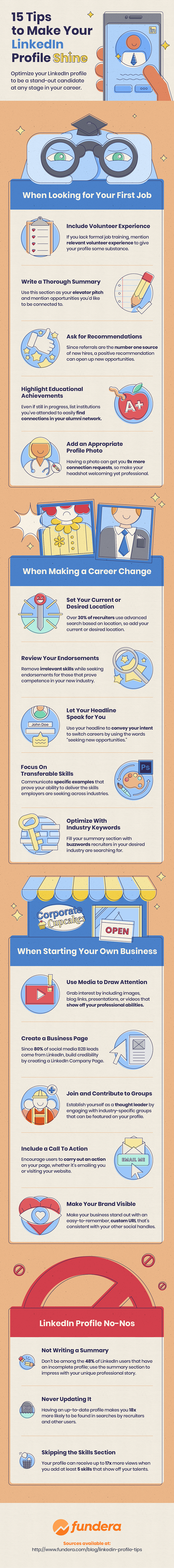 15 Tips to Make Your LinkedIn Profile Shine-infographic-v4