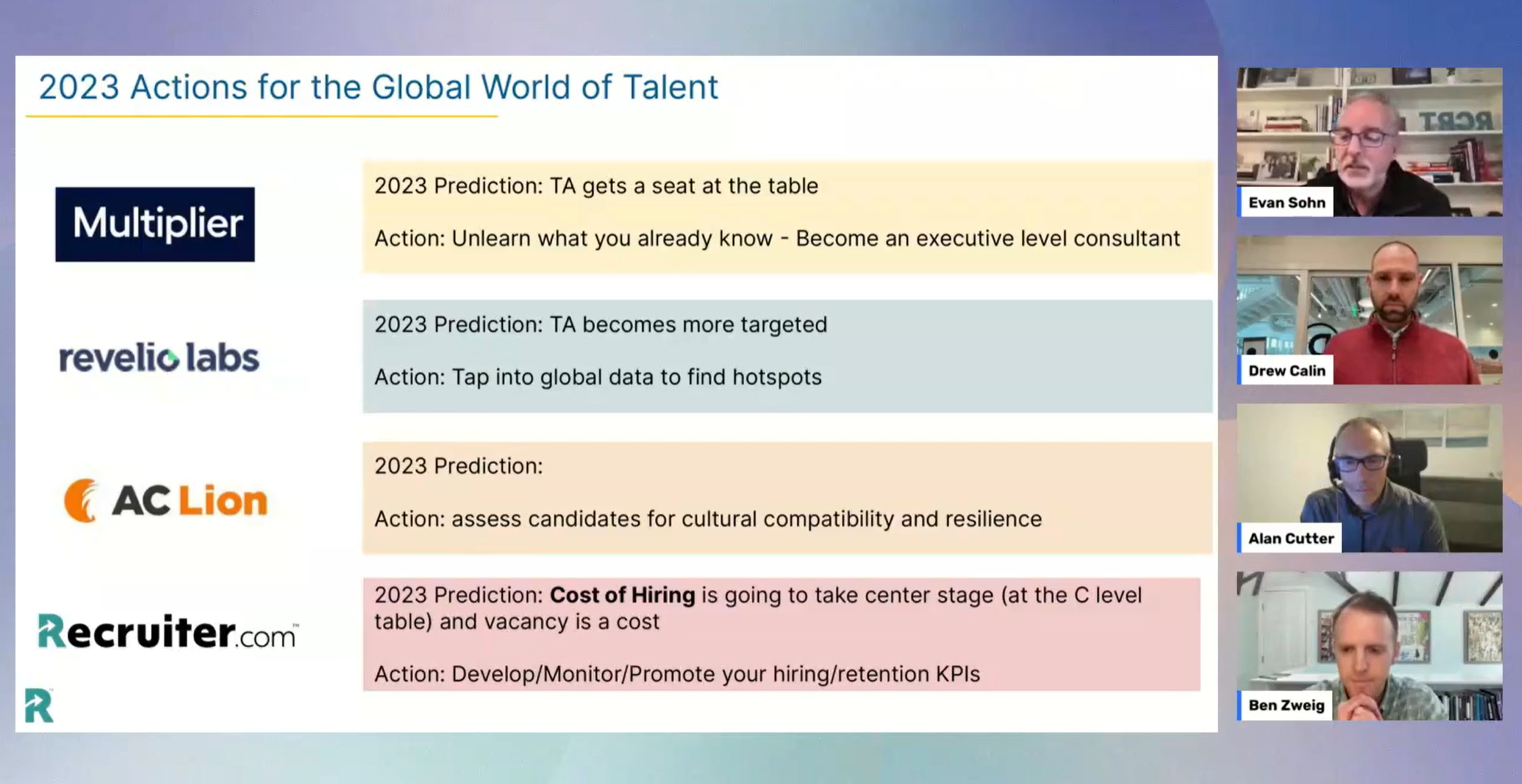 webinar panelist predictions for 2023